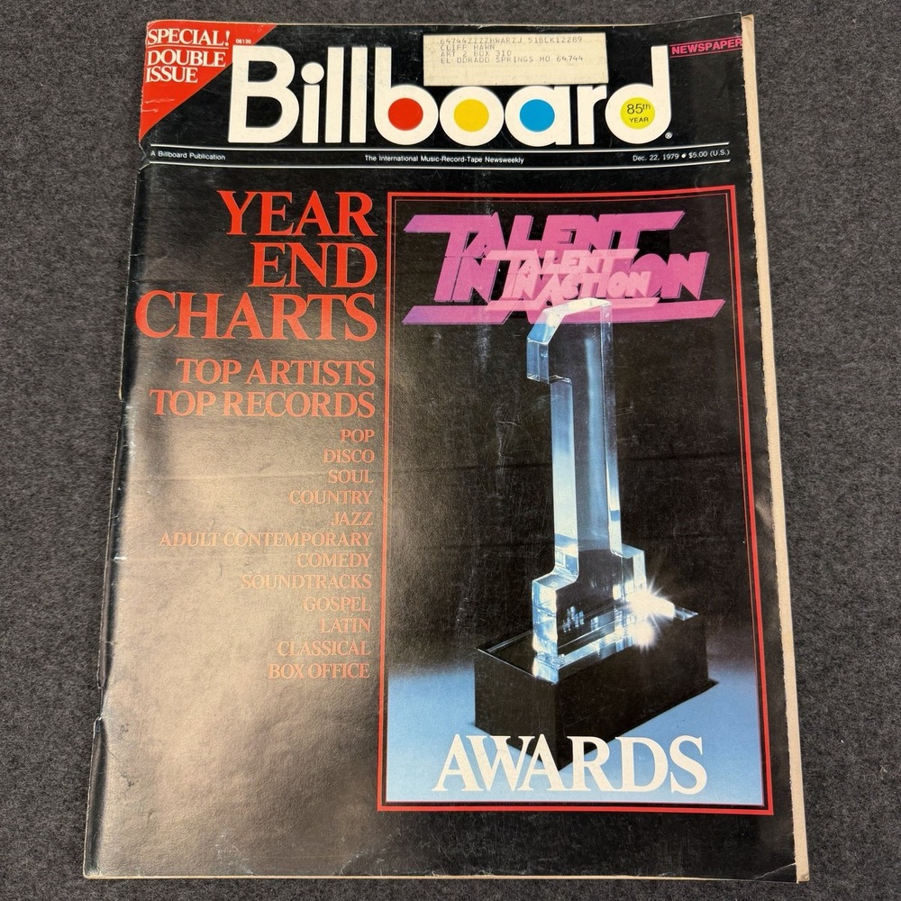 BILLBOARD Magazine Vintage December 22 1979 Double Issue Year End Charts